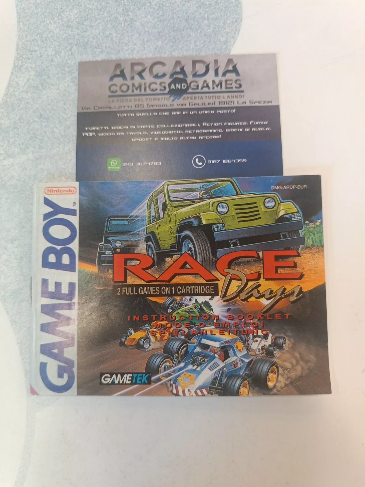 Race Days Manuale Di Istruzioni Game Boy Nintendo PAL